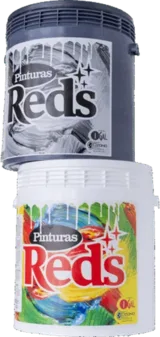 Cubetas de Pinturas Reds rotuladas